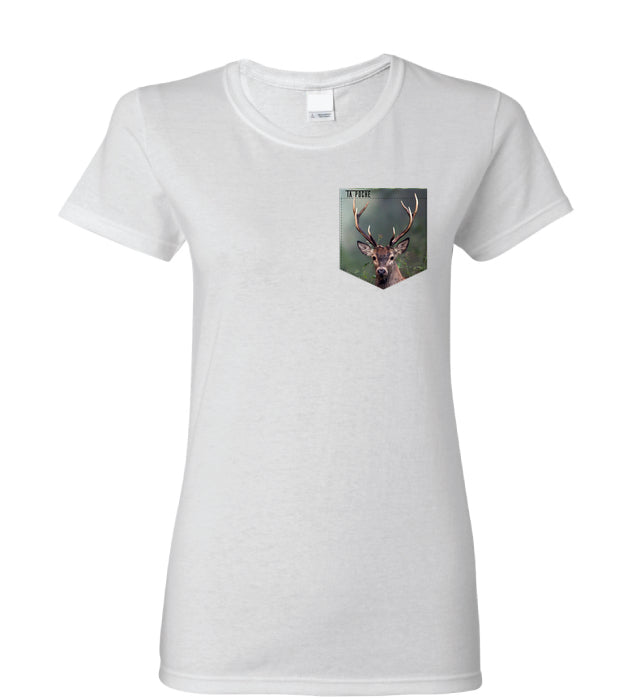 T-shirt à poche pour femme En foret