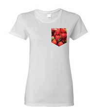 Load image into Gallery viewer, T-shirt à poche femme Juicy fruit
