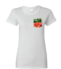 Load image into Gallery viewer, T-shirt à poche femme Juicy fruit
