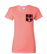 T-shirt à poche pour femme En foret
