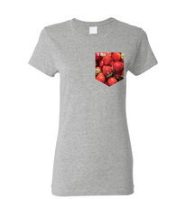 Load image into Gallery viewer, T-shirt à poche femme Juicy fruit
