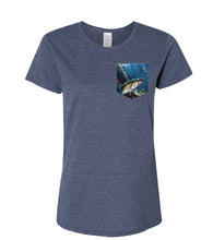 Load image into Gallery viewer, T-shirt à poche pour femme En foret
