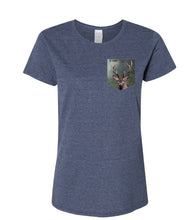 Load image into Gallery viewer, T-shirt à poche pour femme En foret
