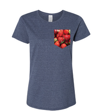 Load image into Gallery viewer, T-shirt à poche femme Juicy fruit
