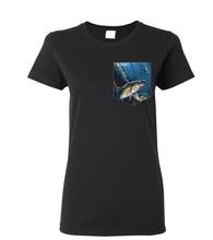 Load image into Gallery viewer, T-shirt à poche pour femme En foret
