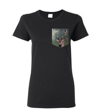 Load image into Gallery viewer, T-shirt à poche pour femme En foret
