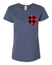 Load image into Gallery viewer, T-shirt à poche femme Les motifs
