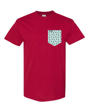 Load image into Gallery viewer, T-shirt à poche unisexe taille plus Les motifs
