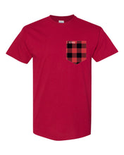 Load image into Gallery viewer, T-shirt à poche unisexe taille plus Les motifs
