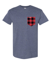 Load image into Gallery viewer, T-shirt à poche unisexe taille plus Les motifs
