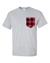 Load image into Gallery viewer, T-shirt à poche unisexe taille plus Les motifs
