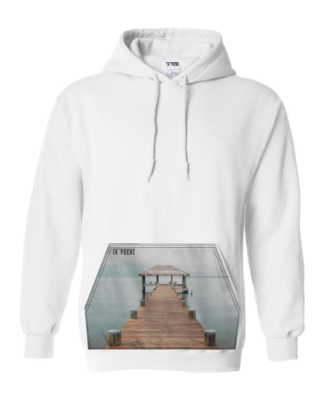 Hoodie unisexe à poche nature