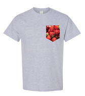 T-shirt à poche unisexe taille plus Juicy fruit