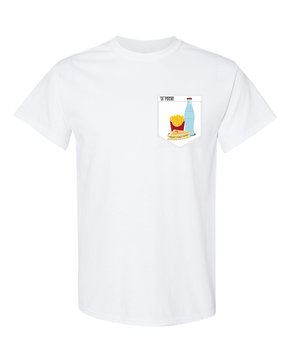 T-shirt à poche enfant Grosse bouffe